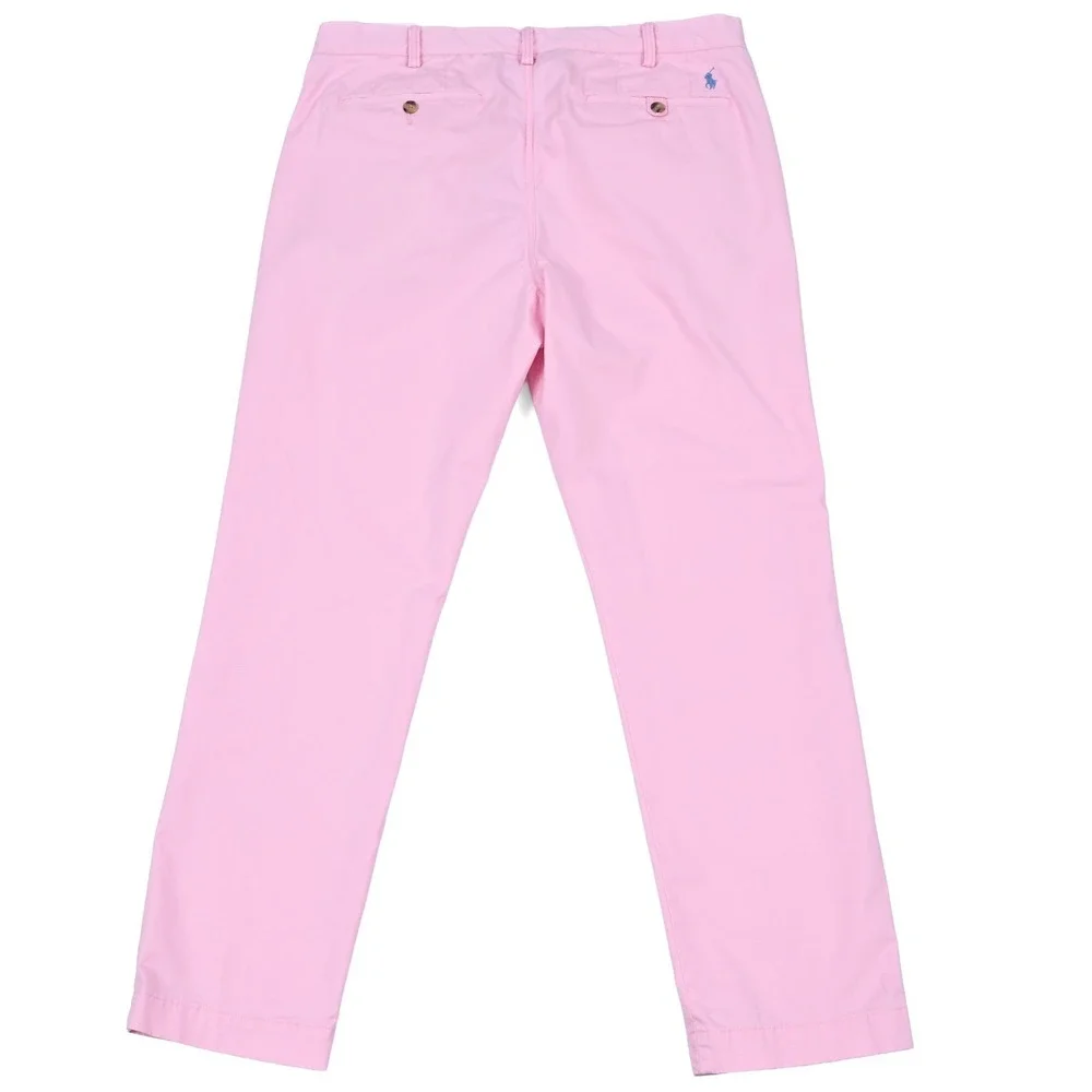 Polo Ralph Luaren Stretch Straight Fit Chino Pants Pink Men's 36x32 (37x31)